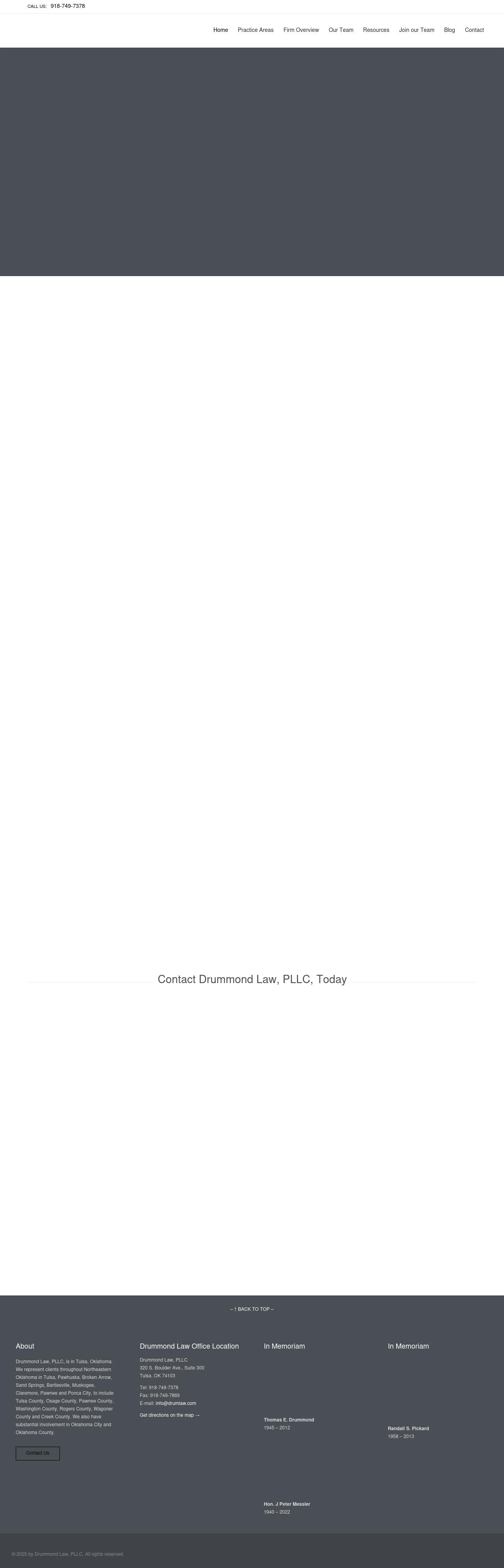 Drummond Law, PLLC - Pawhuska OK Lawyers