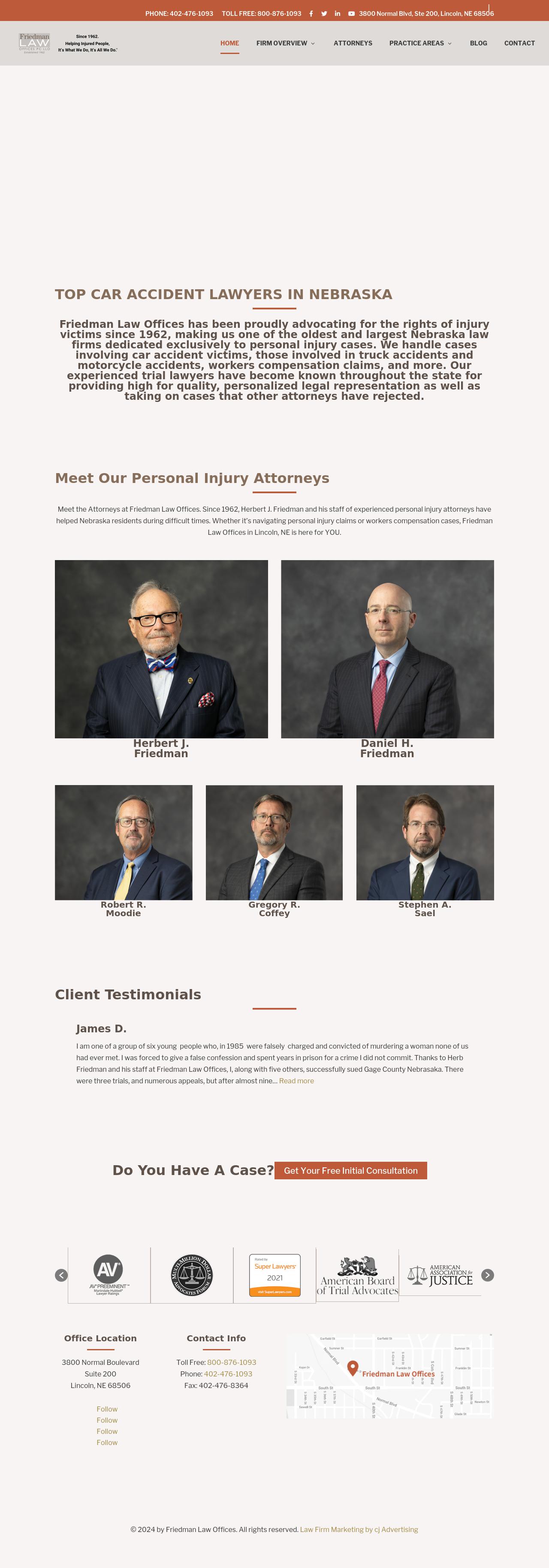 Friedman Law Offices, P.C., L.L.O. - Lincoln NE Lawyers