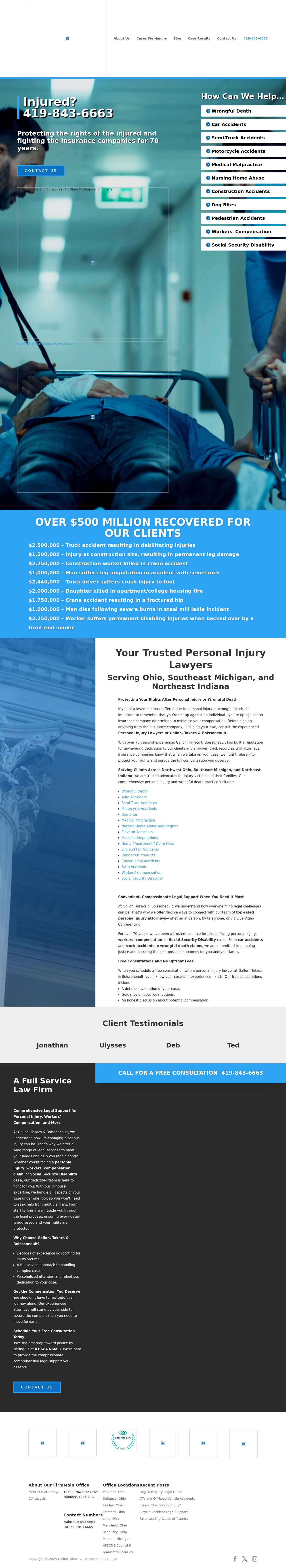 Gallon Takacs Boissoneault & Schaffer Co LPA - Toledo OH Lawyers