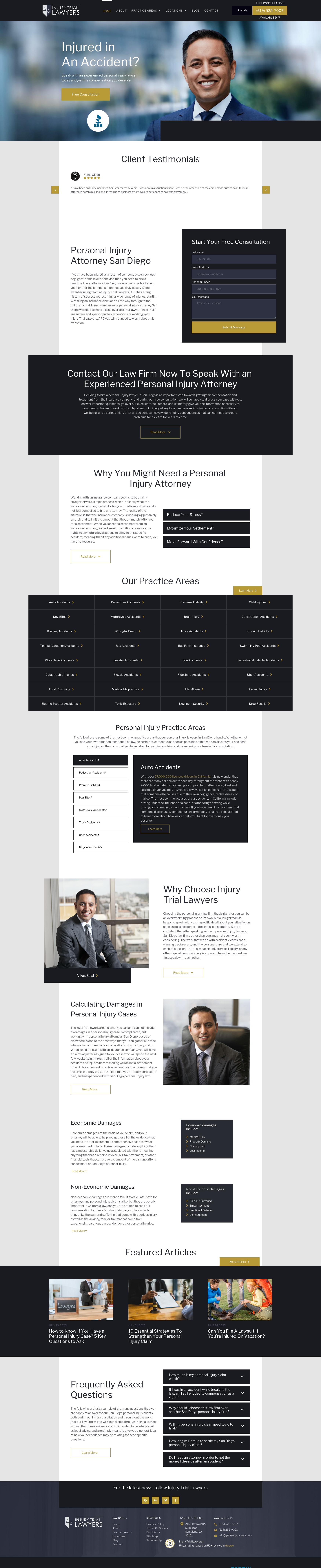 Injury Trial Lawyers - San Diego CA Lawyers