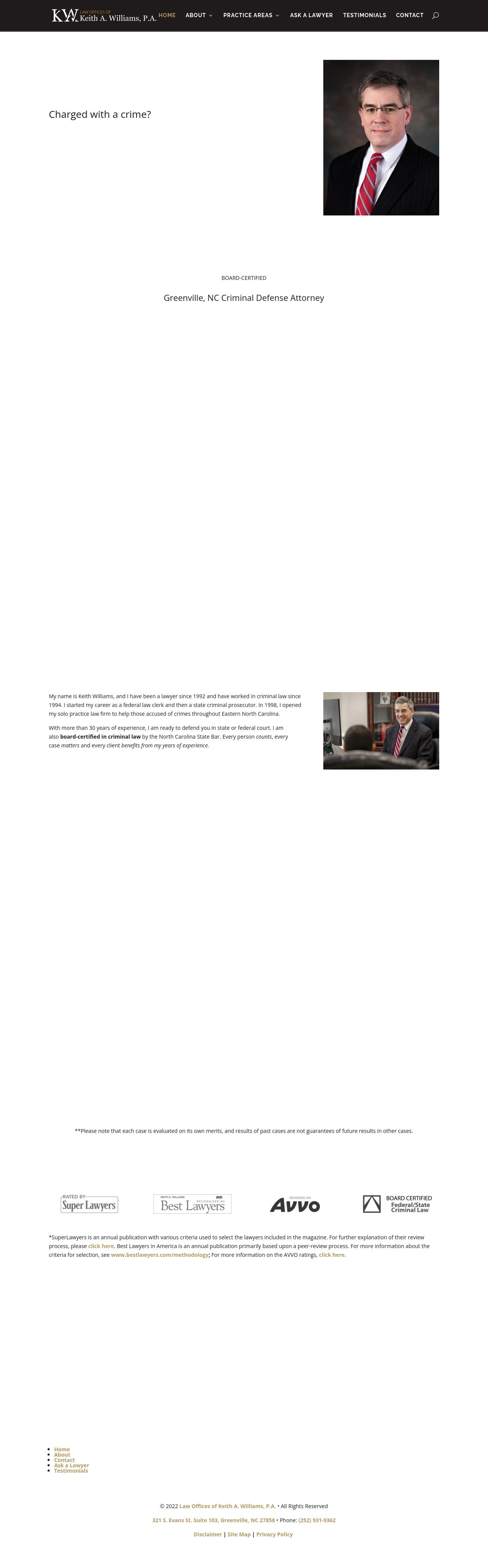 Law Offices of Keith A. Williams, P.A. - Greenville NC Lawyers
