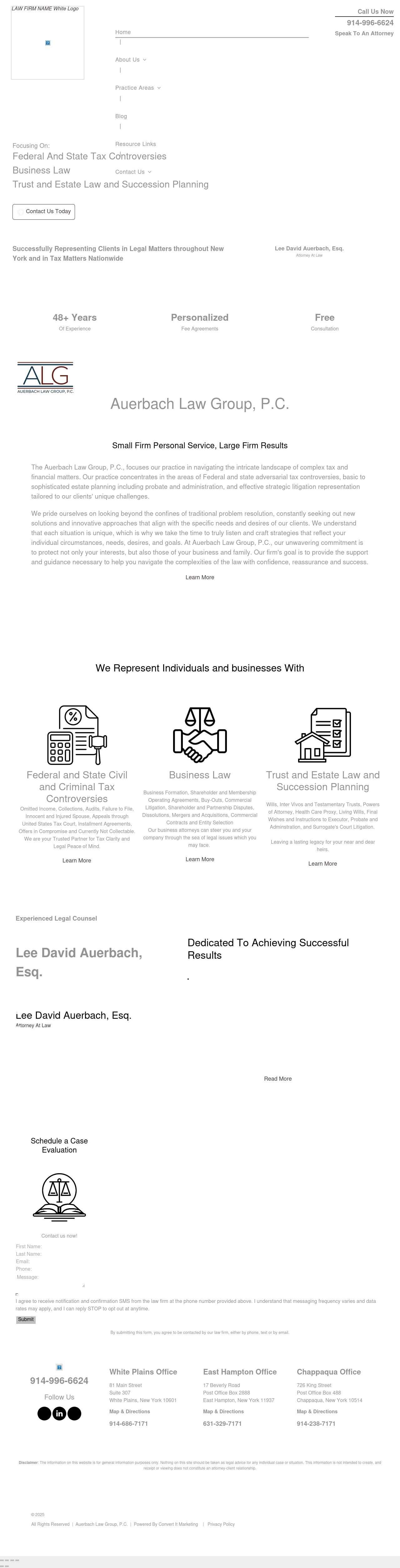 Law Offices of Lee David Auerbach, P.C. - East Hampton NY Lawyers