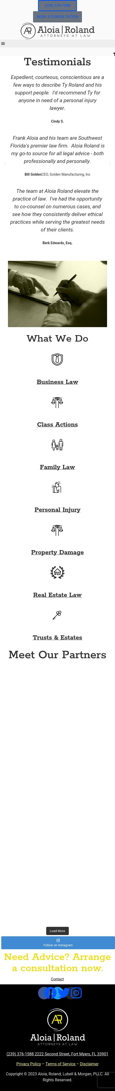 Aloia, Roland & Lubell, LLP - Fort Myers FL Lawyers