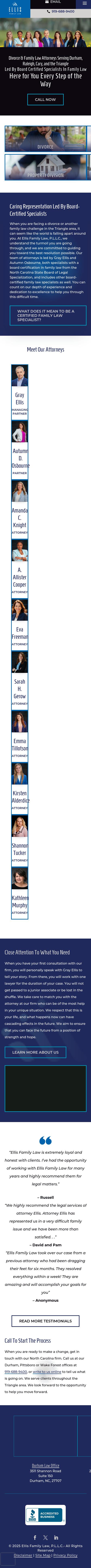 Ellis Family Law, P.L.L.C. - Durham NC Lawyers