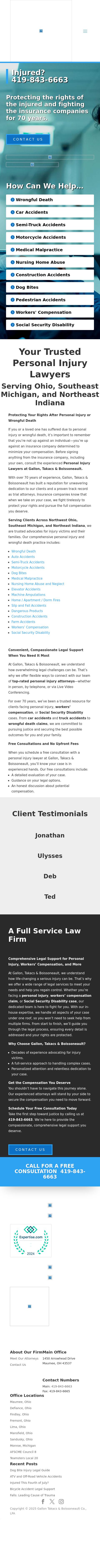 Gallon Takacs Boissoneault & Schaffer Co LPA - Toledo OH Lawyers