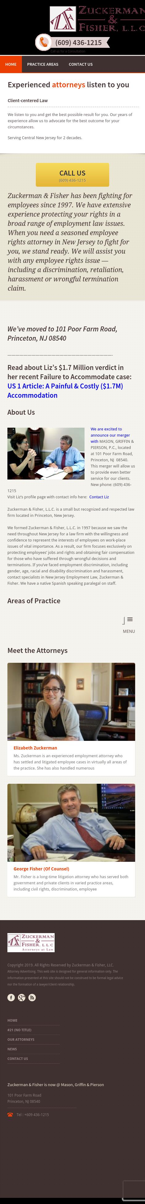 Zuckerman & Fisher, L.L.C. - Princeton NJ Lawyers