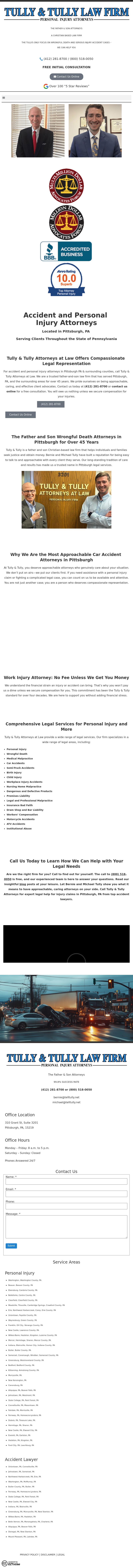 Attorney Bernie Tully - Pittsburgh PA Lawyers
