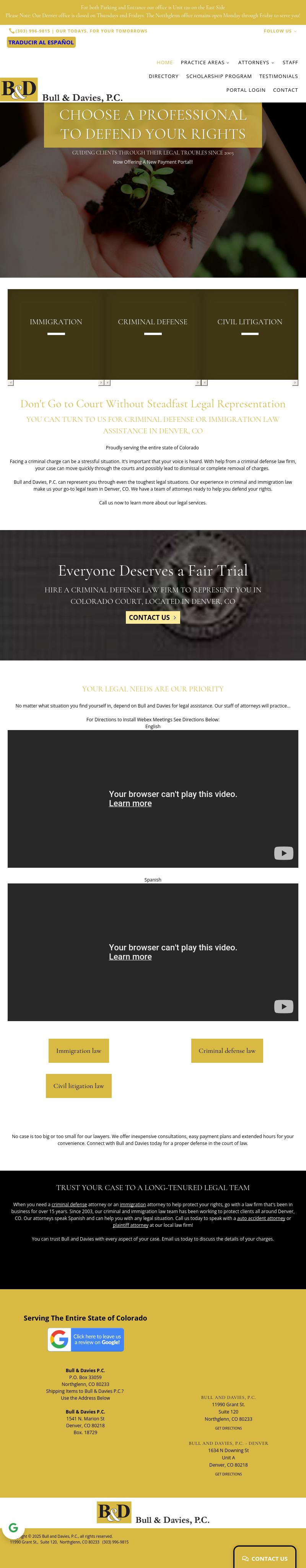 Bull & Davies, P.C. - Denver CO Lawyers