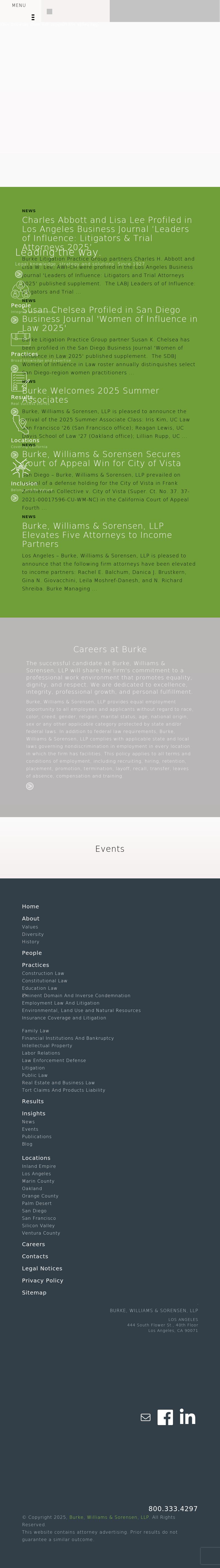 Burke, Williams & Sorensen, LLP - Los Angeles CA Lawyers