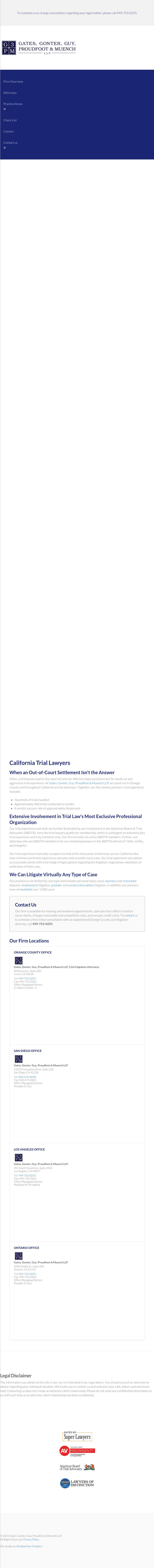 Gates, O'Doherty, Gonter & Guy, LLP - Irvine CA Lawyers