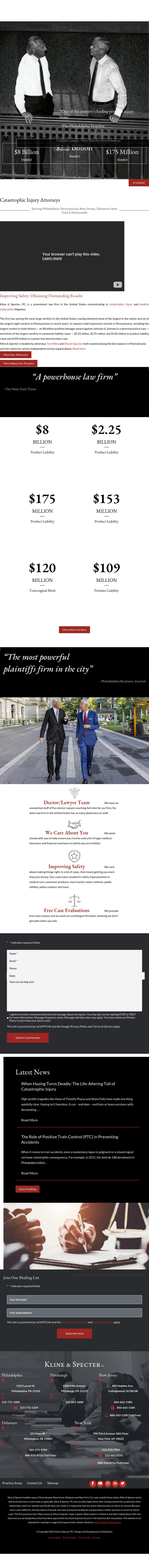 Kline & Specter PC - Philadelphia PA Lawyers