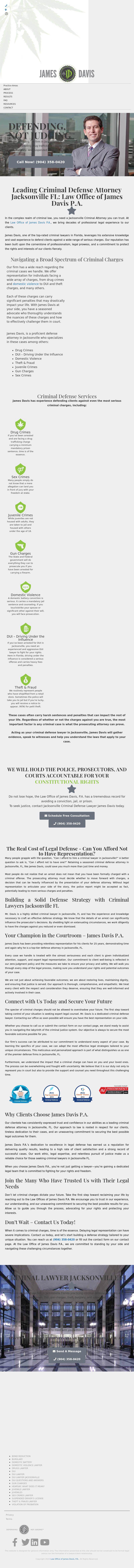 Law Office of James Davis, P.A. - Jacksonville FL Lawyers