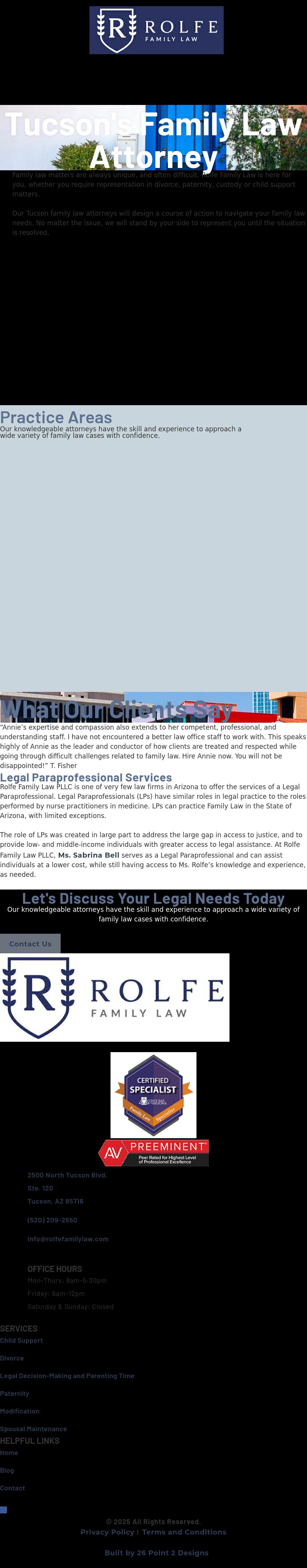 Rolfe Hinderaker, PLLC - Tucson AZ Lawyers