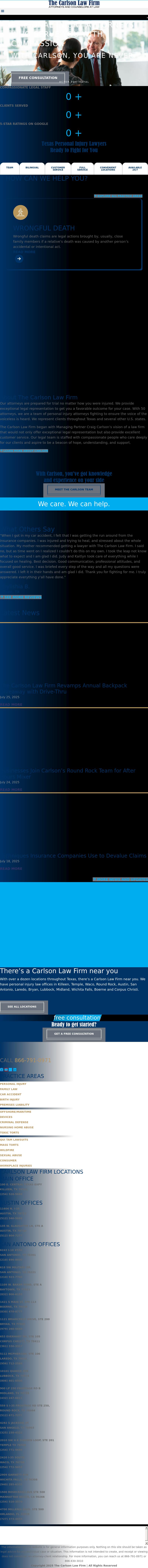 The Carlson Law Firm - Waco TX Lawyers