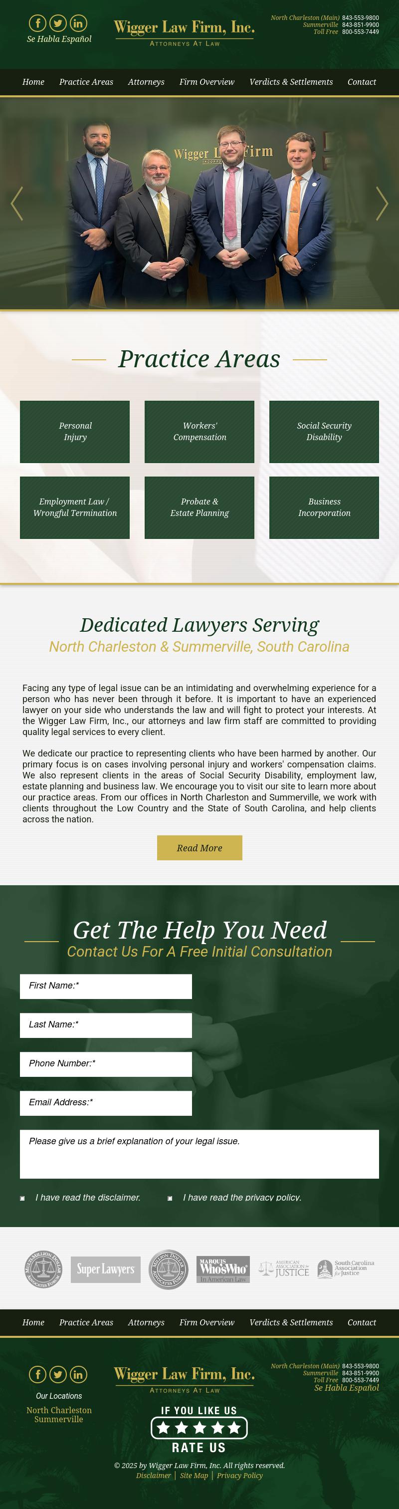 Wigger Law Firm, Inc. - Summerville SC Lawyers